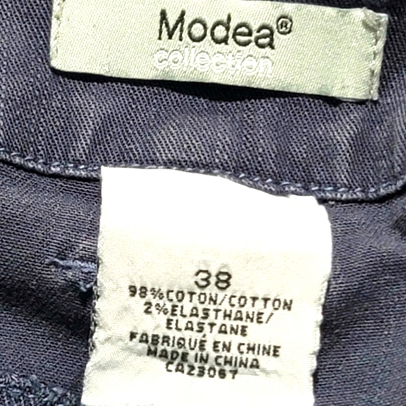 Modea Collection Women's Denim Crop Studded Jeans Size 38 - Picture 10 of 11